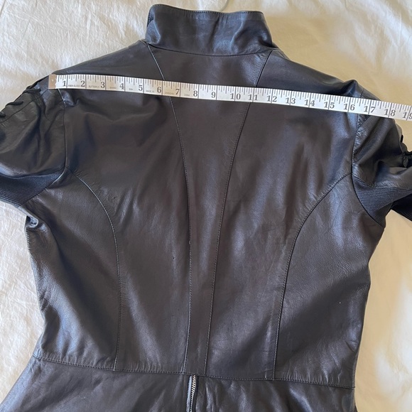 SKINGRAFT Fitted Soft Leather Jacket sz L - Picture 16 of 16